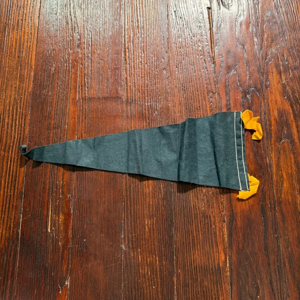 VTG‎ 1960s Monticello Felt Pennant Black Thomas Jefferson Charlottesville VA